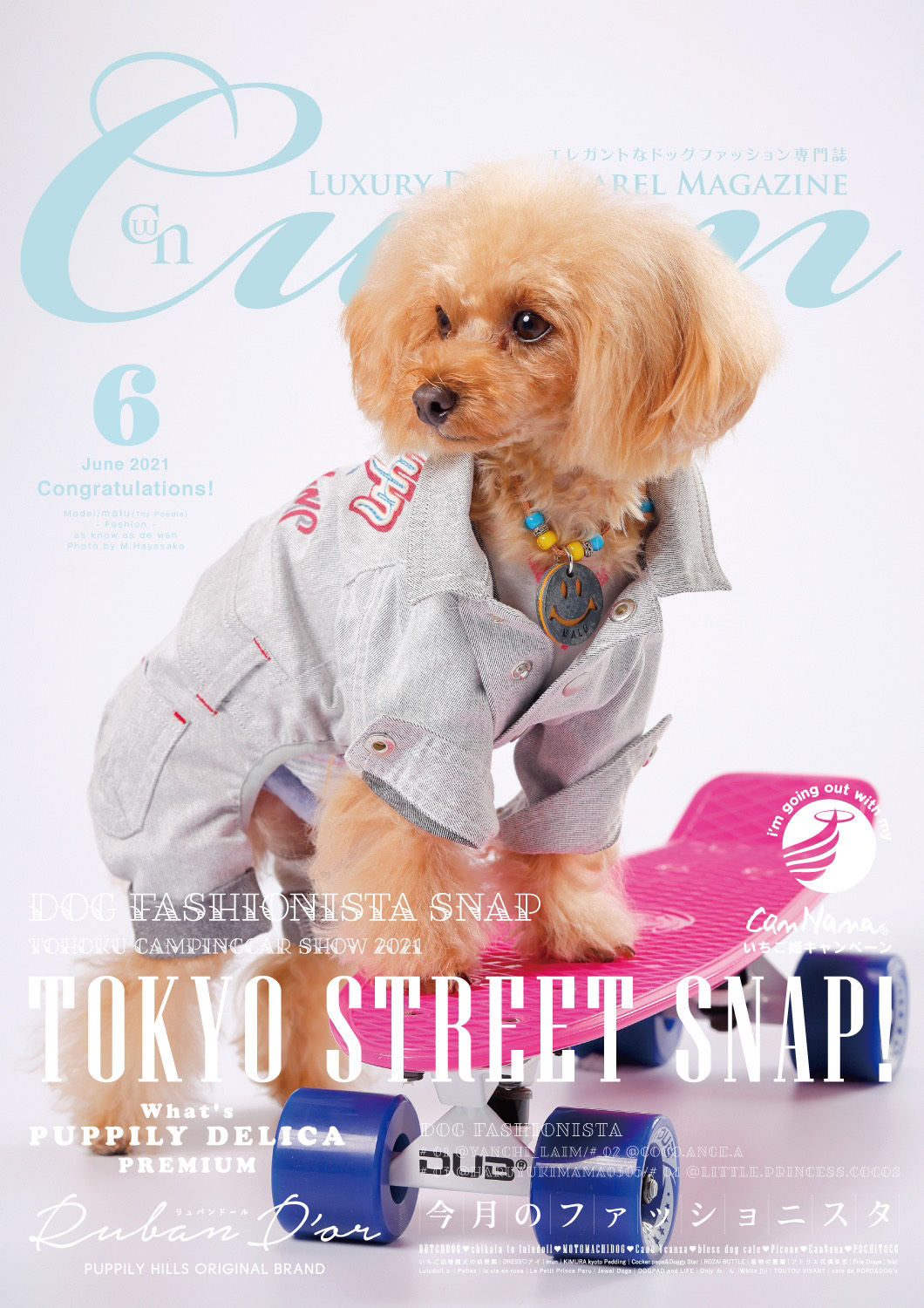 ドッグアパレル専門誌「Cuun」2021年6月号